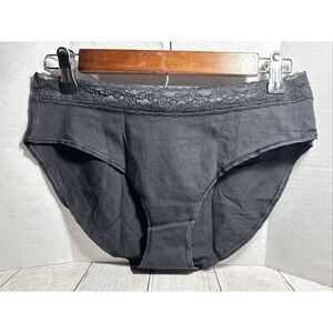 Victorias Secret Panty Large Black New Old Stock